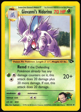 Giovanni's Nidorino #45 NM