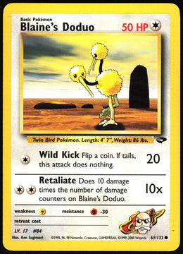 Blaine's Doduo #61 NM