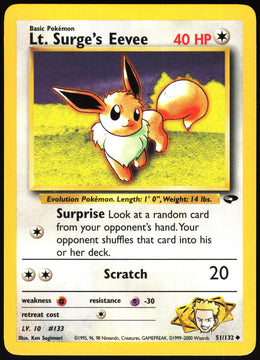 Lt. Surge's Eevee #51 NM