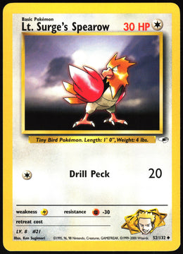 Lt. Surge's Spearow #52 NM