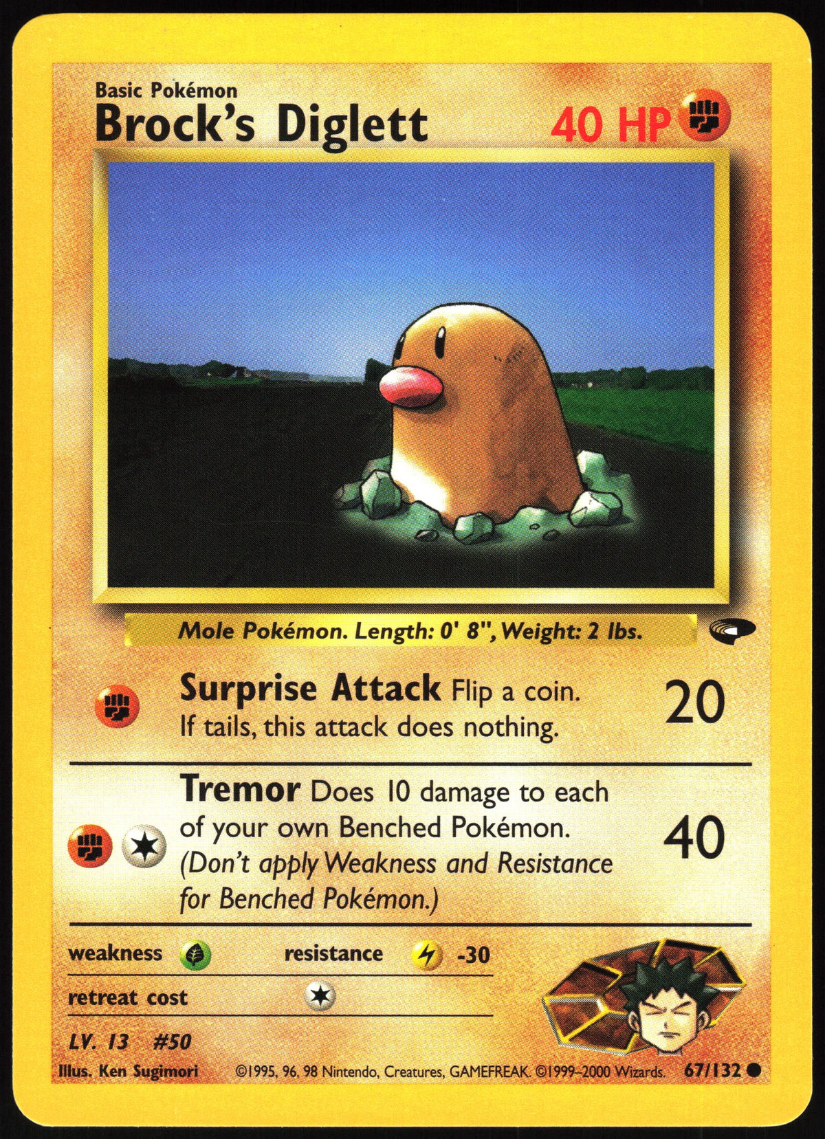 Brock's Diglett #67 NM
