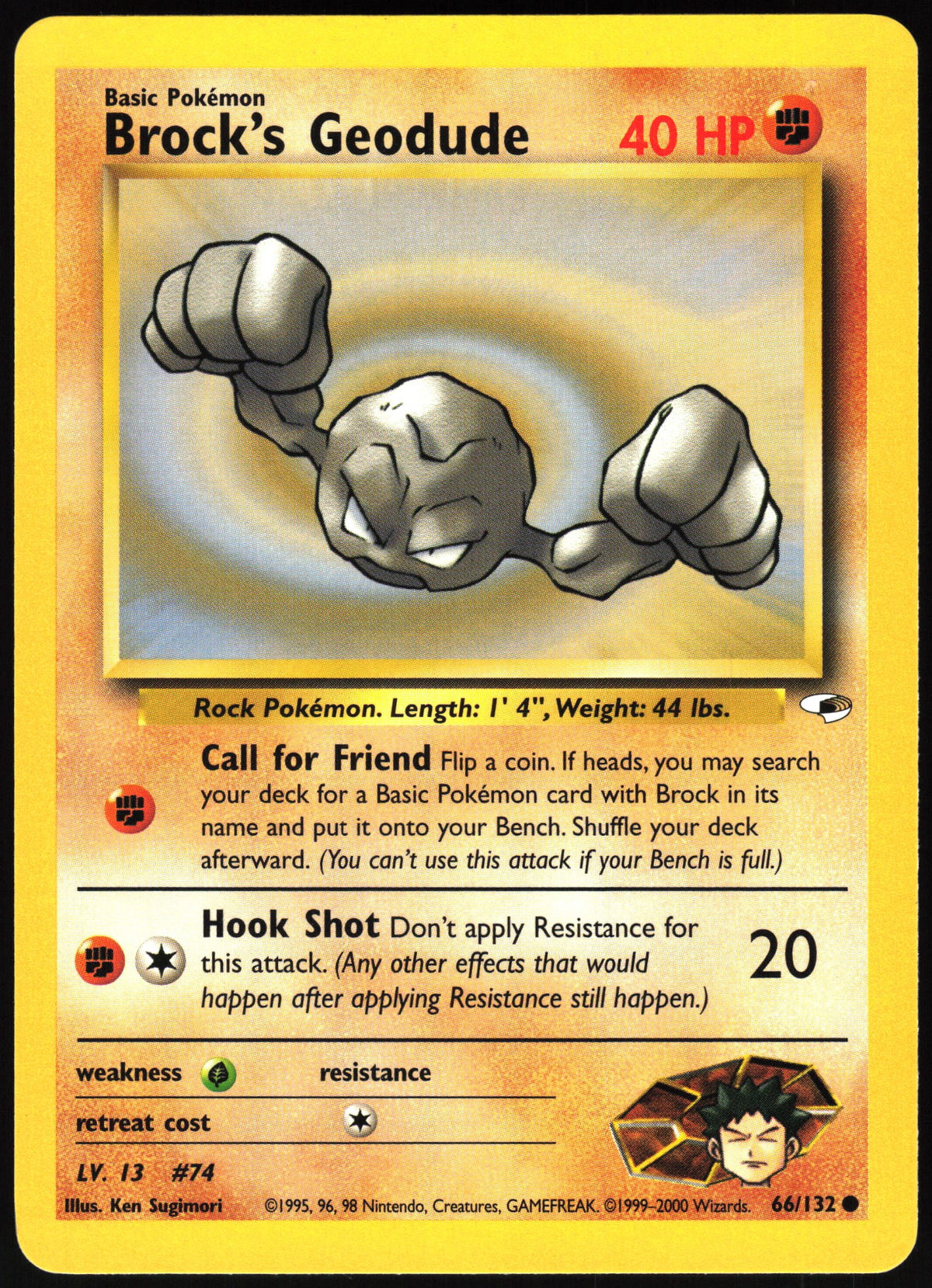Brock's Geodude #66 NM