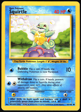 Squirtle #63 NM