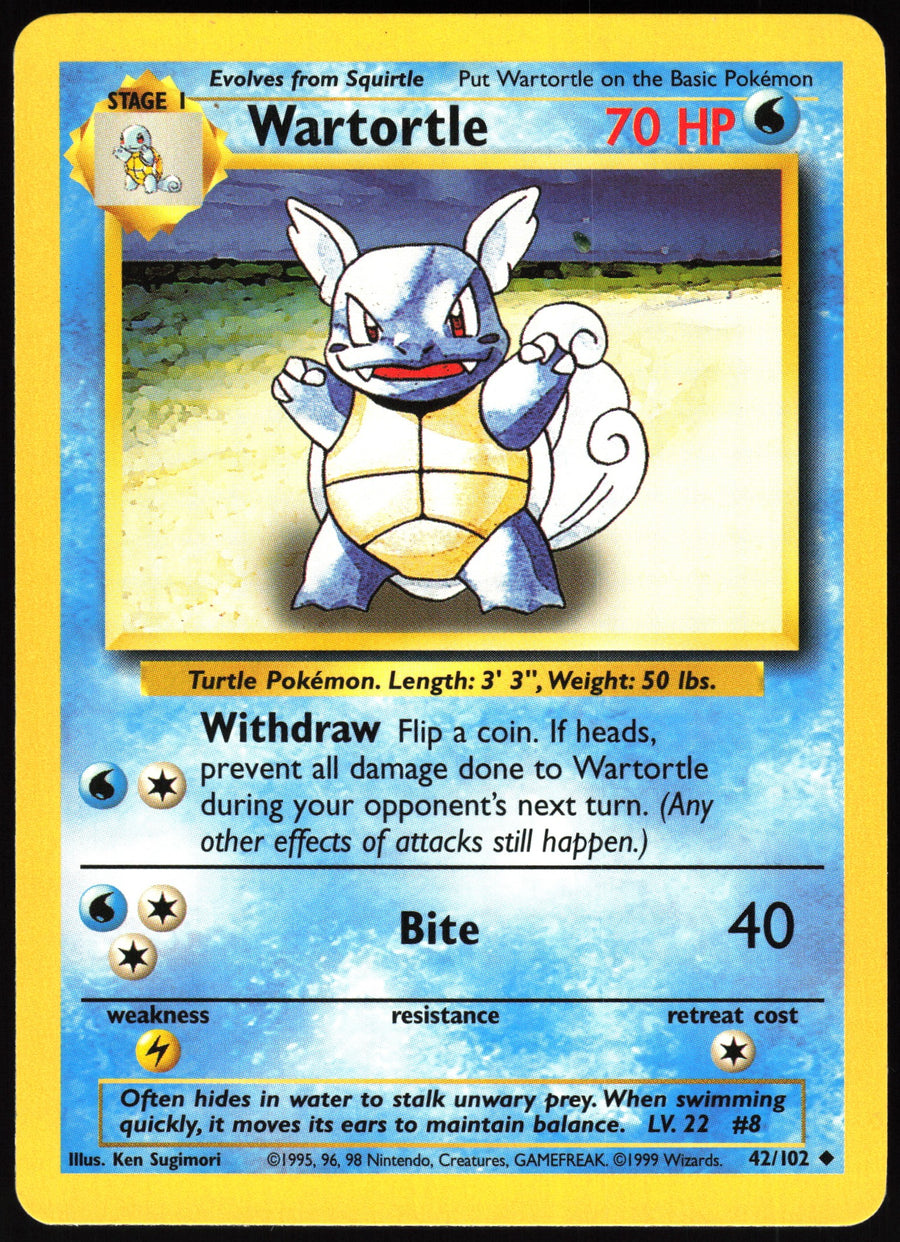Wartortle #42/102 Non-Foil