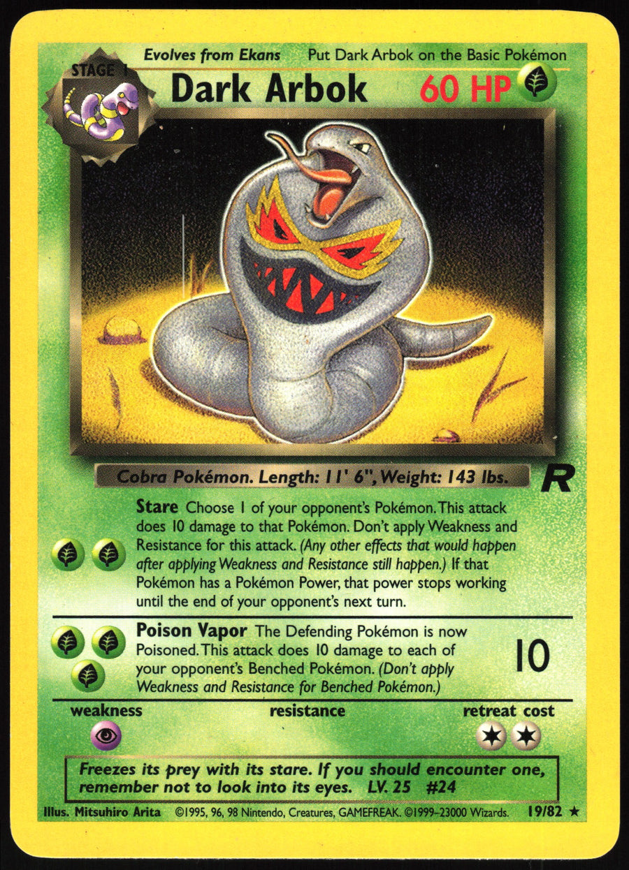 Dark Arbok #19/82 Non-Foil