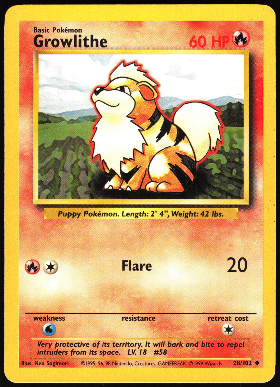 Growlithe #28/102 Non-Foil