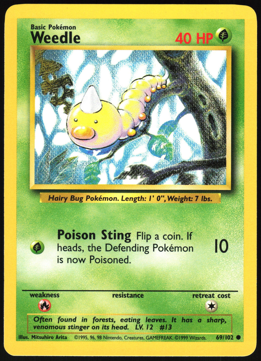 Weedle #69/102 Non-Foil