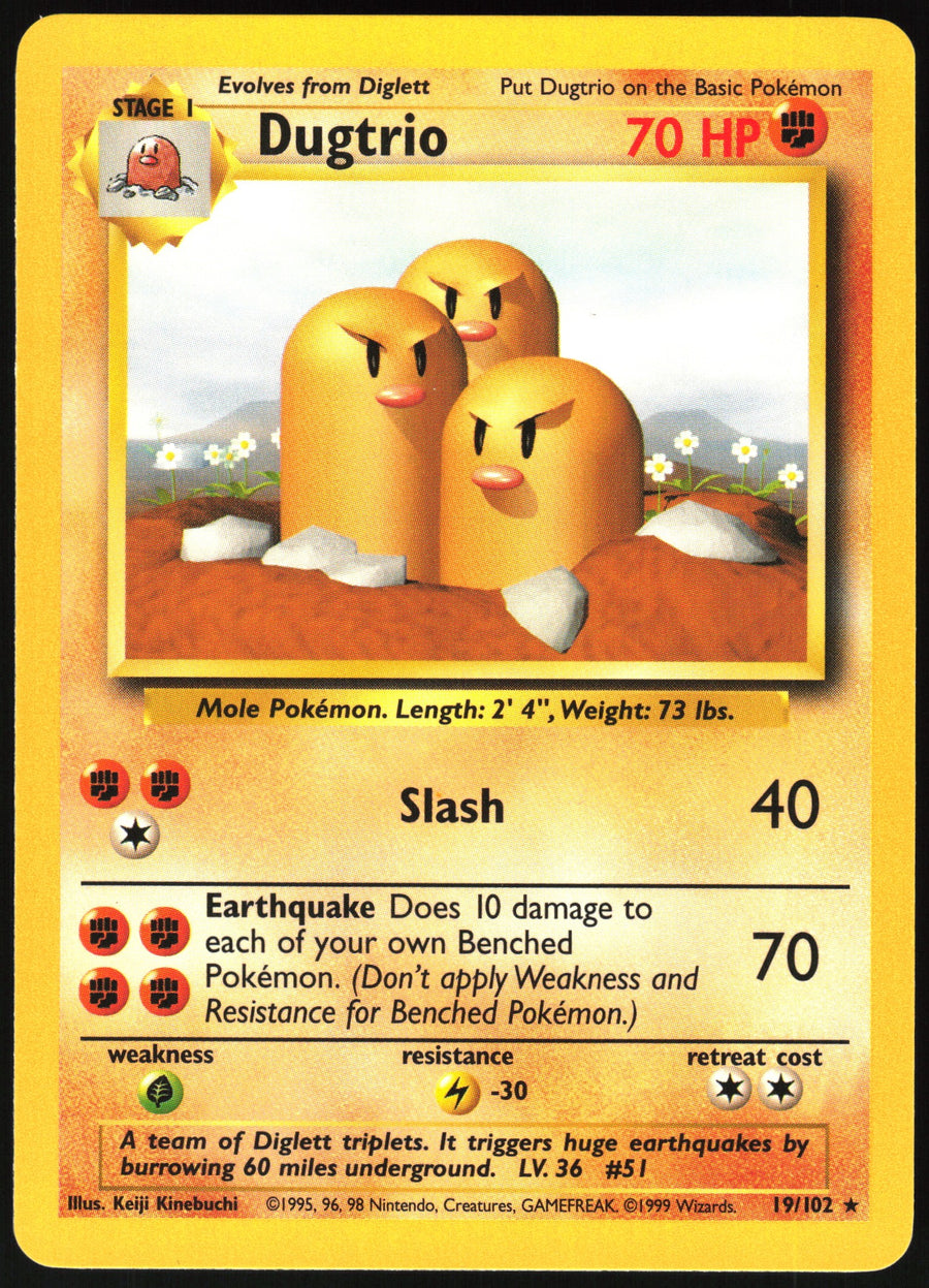 Dugtrio #19/102 Non-Foil
