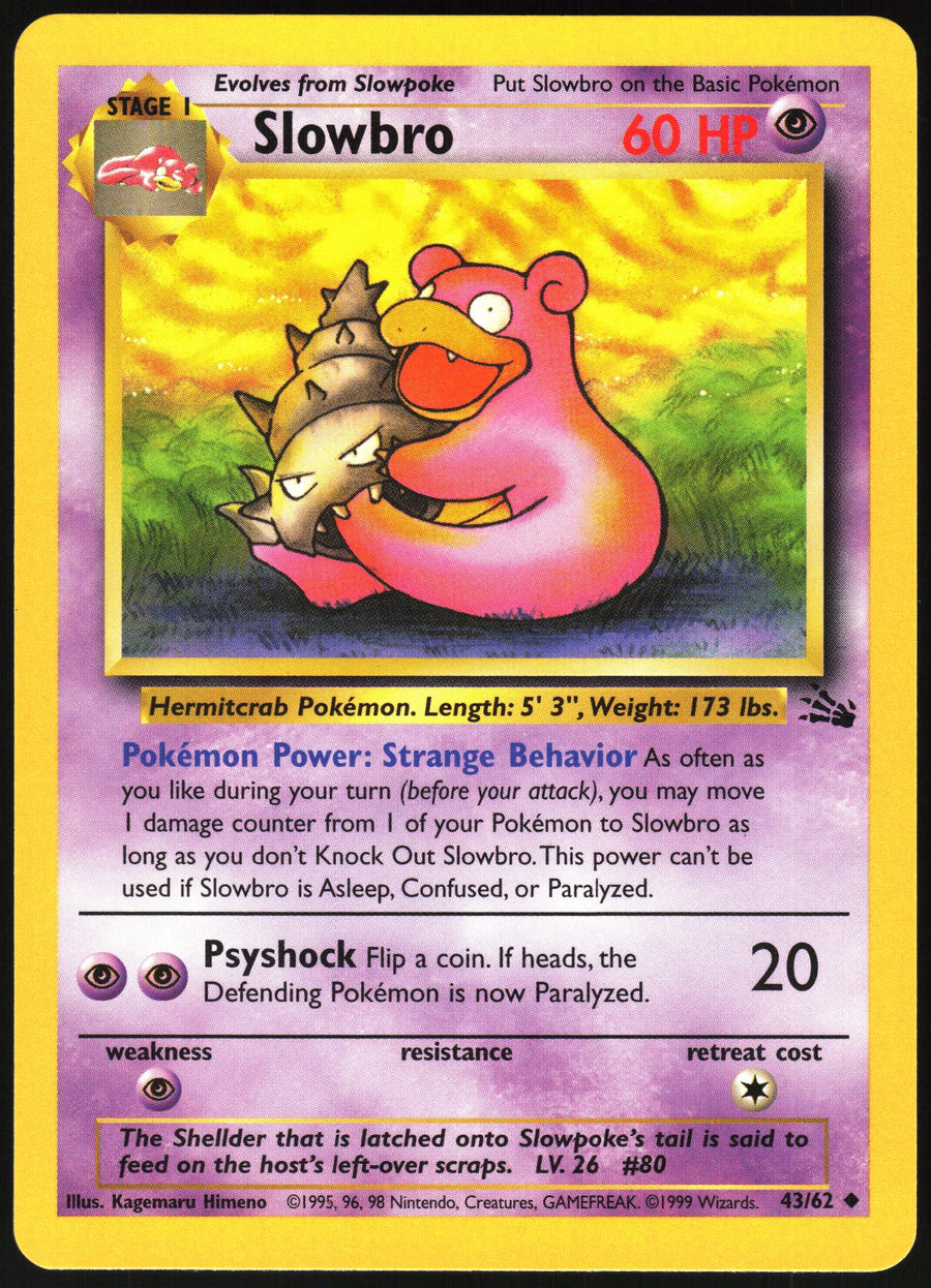 Slowbro #43/62 Non-Foil