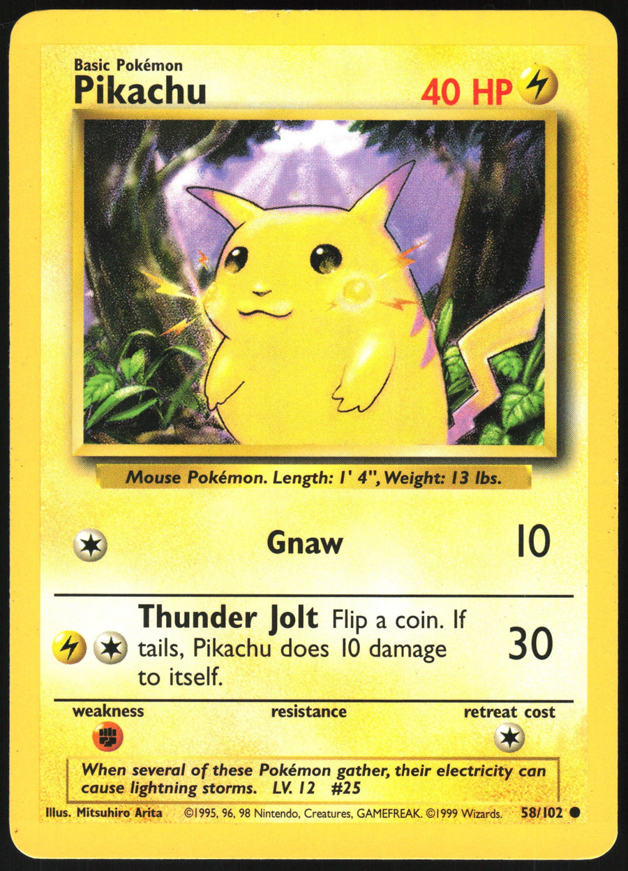 Pikachu #58/102 Non-Foil