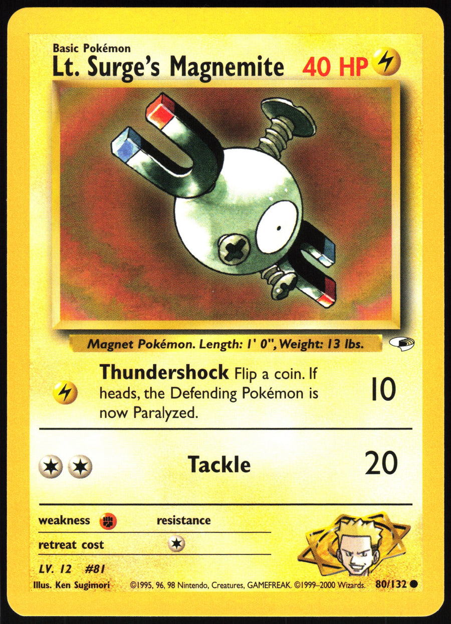 Lt. Surge's Magnemite #80/132 Non-Foil