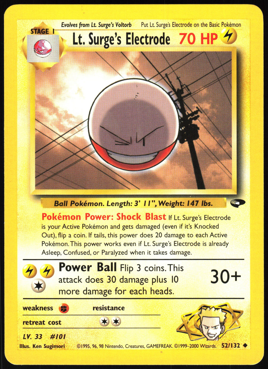 Lt. Surge's Electrode #52/132 Non-Foil