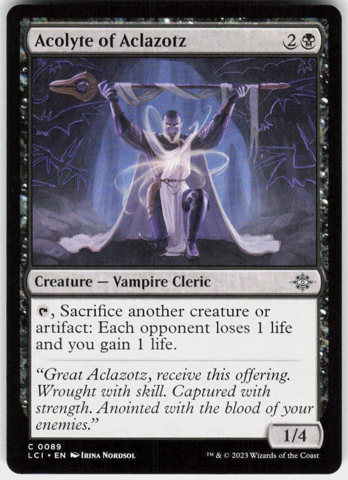 Acolyte of Aclazotz - The Lost Caverns of Ixalan #89 - Near Mint - Normal