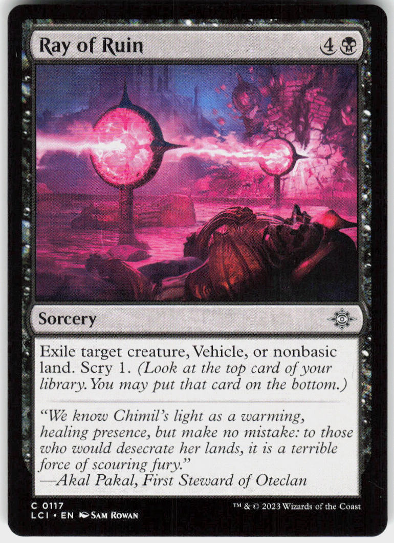 Ray of Ruin - The Lost Caverns of Ixalan #117 - Near Mint - Normal