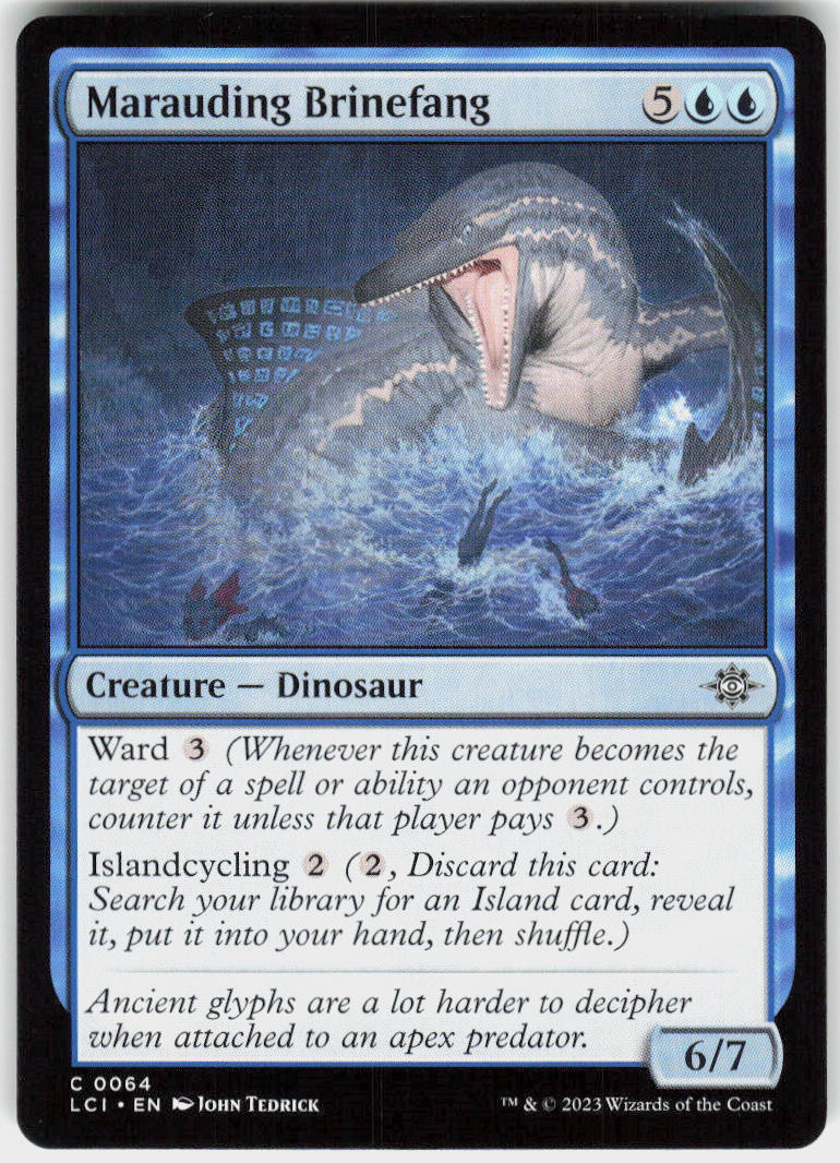 Marauding Brinefang - The Lost Caverns of Ixalan #64 - Near Mint - Normal