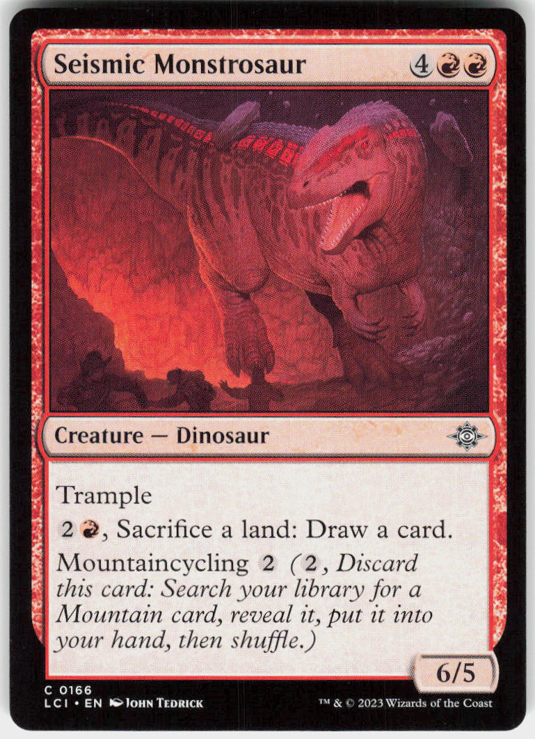Seismic Monstrosaur - The Lost Caverns of Ixalan #166 - Near Mint - Normal