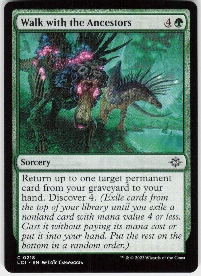 Walk with the Ancestors - The Lost Caverns of Ixalan #218 - Near Mint - Normal