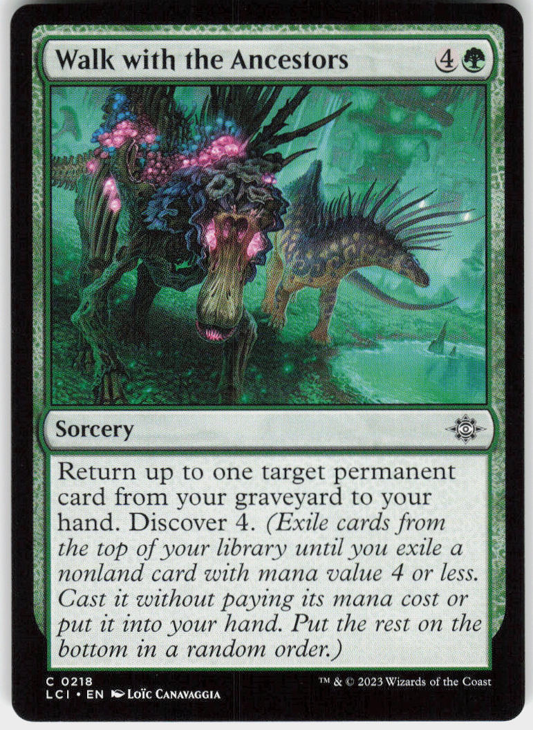 Walk with the Ancestors - The Lost Caverns of Ixalan #218 - Near Mint - Normal