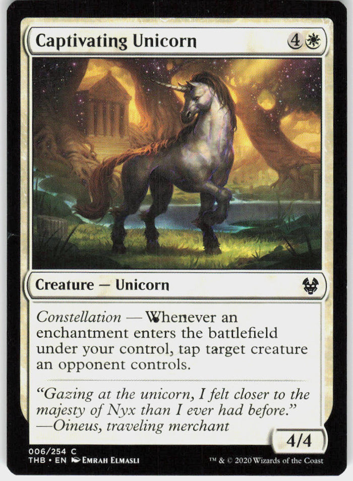 Captivating Unicorn - Theros Beyond Death #6 - Near Mint - Normal