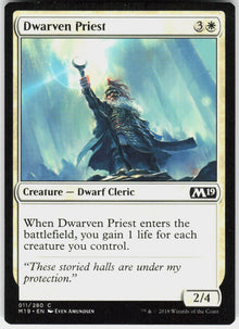 Dwarven Priest - Core Set 2019 #11 - Near Mint - Normal