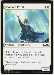 Dwarven Priest - Core Set 2019 #11 - Near Mint - Normal