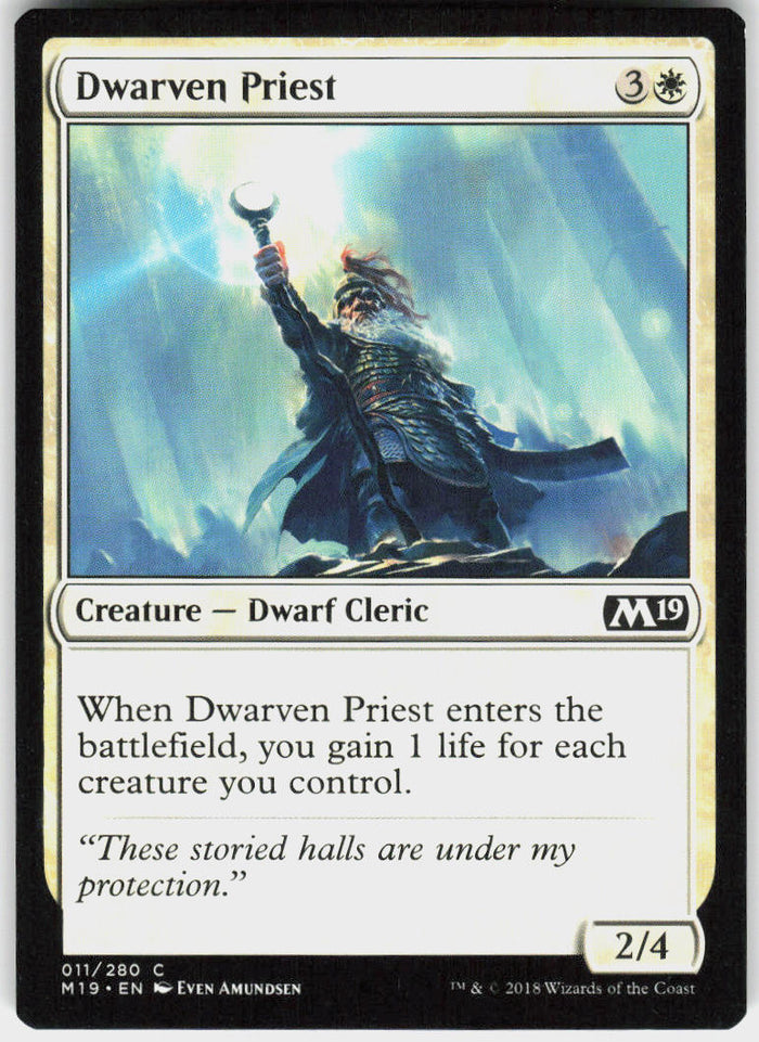 Dwarven Priest - Core Set 2019 #11 - Near Mint - Normal