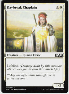 Daybreak Chaplain - Core Set 2019 #10 - Near Mint - Normal