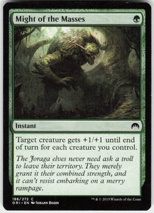 Might of the Masses - Magic Origins #188 - Near Mint - Normal