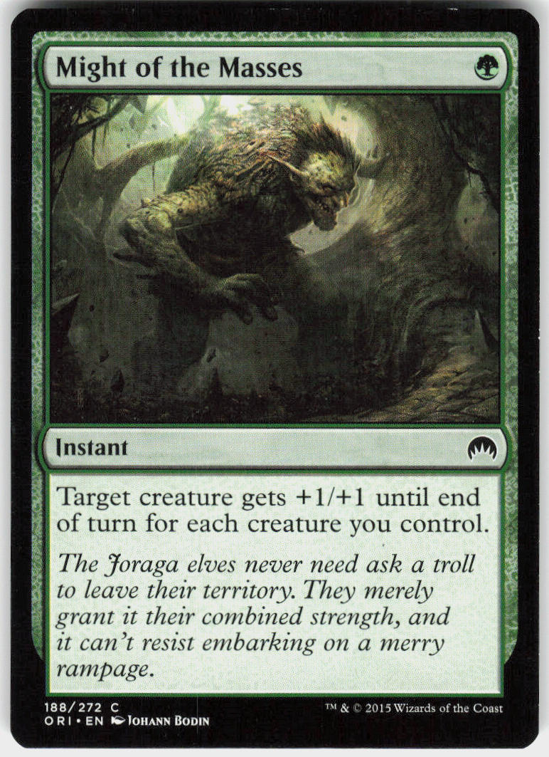 Might of the Masses - Magic Origins #188 - Near Mint - Normal