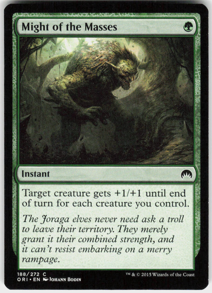 Might of the Masses - Magic Origins #188 - Near Mint - Normal