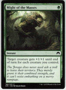 Might of the Masses - Magic Origins #188 - Near Mint - Normal