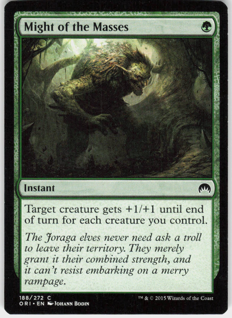 Might of the Masses - Magic Origins #188 - Near Mint - Normal