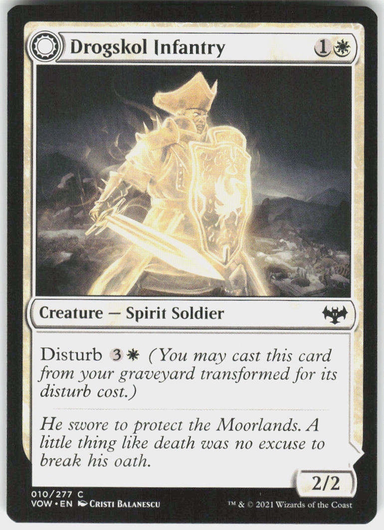 Drogskol Infantry // Drogskol Armaments - Innistrad: Crimson Vow #10 - Near Mint - Normal