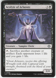 Acolyte of Aclazotz - The Lost Caverns of Ixalan #89 - Near Mint - Normal