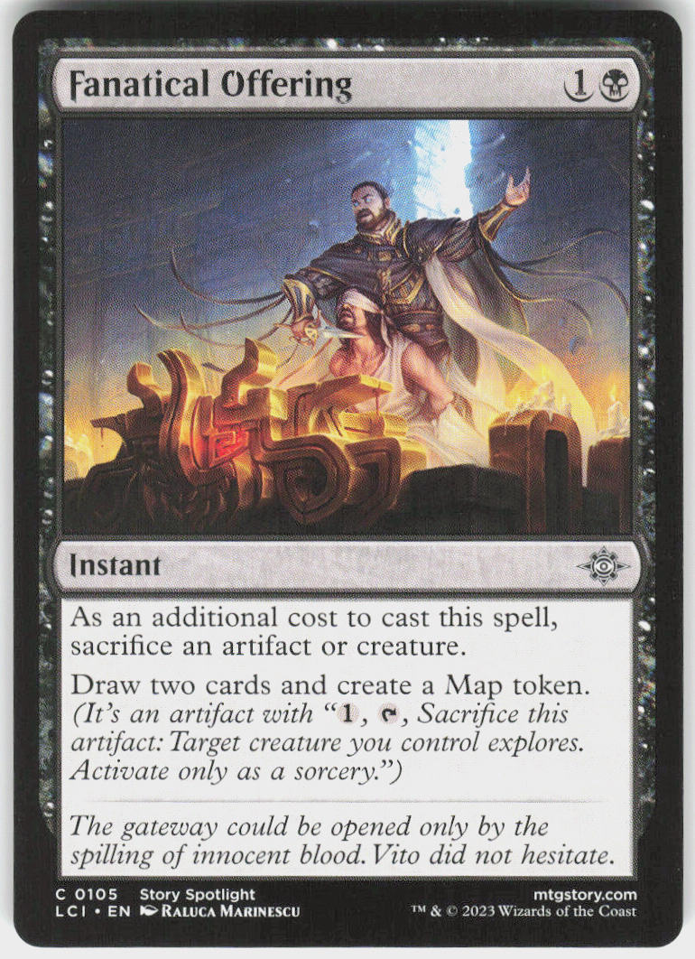 Fanatical Offering - The Lost Caverns of Ixalan #105 - Near Mint - Normal