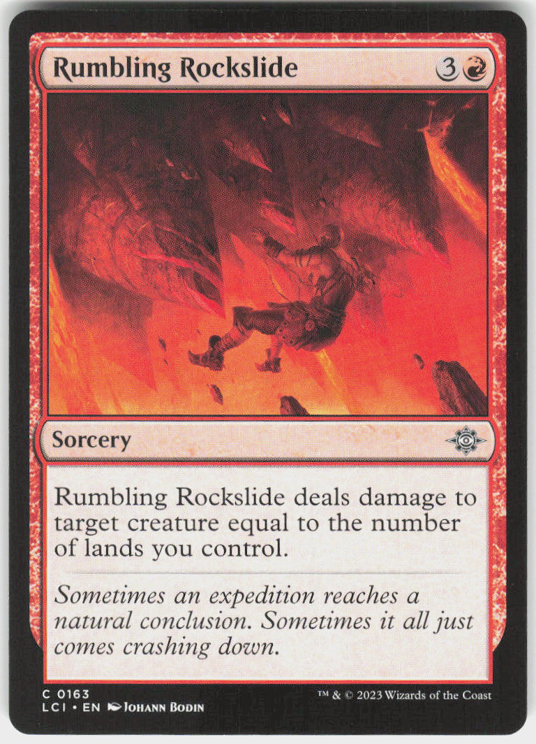 Rumbling Rockslide - The Lost Caverns of Ixalan #163 - Near Mint - Normal