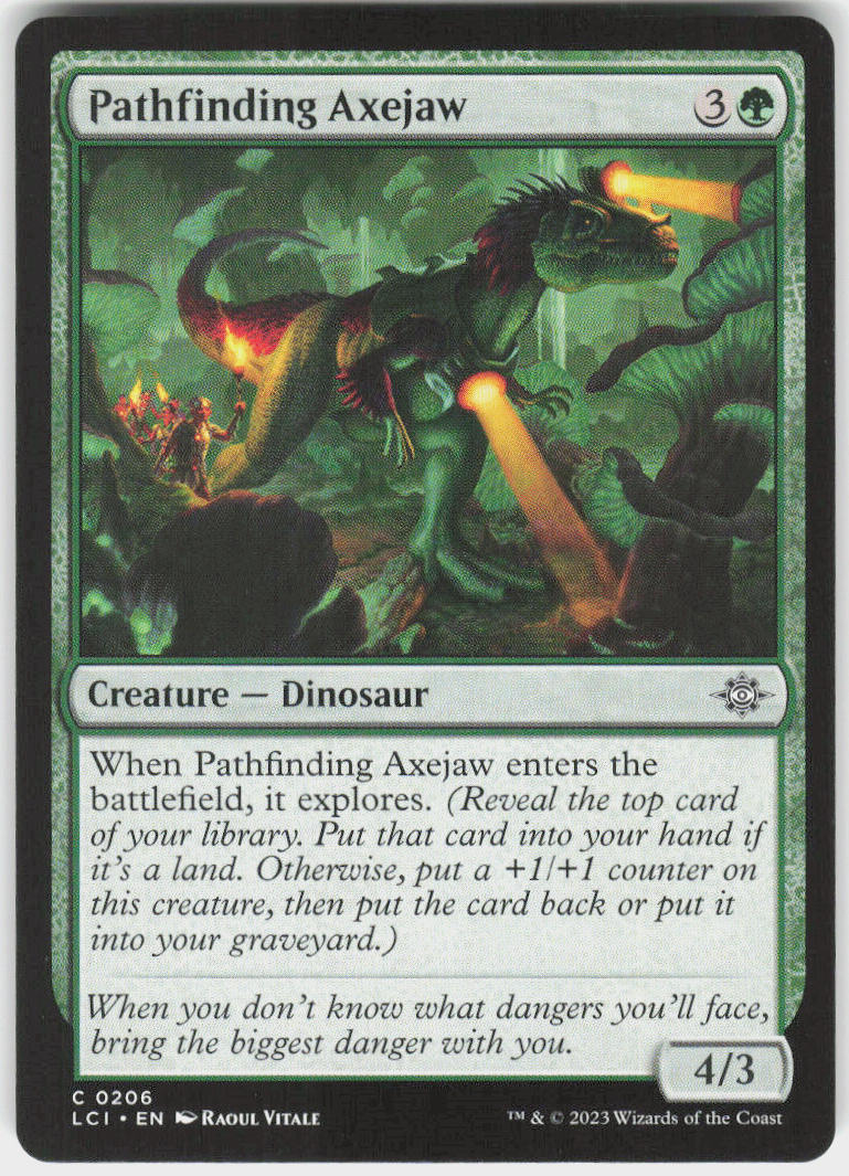 Pathfinding Axejaw - The Lost Caverns of Ixalan #206 - Near Mint - Normal