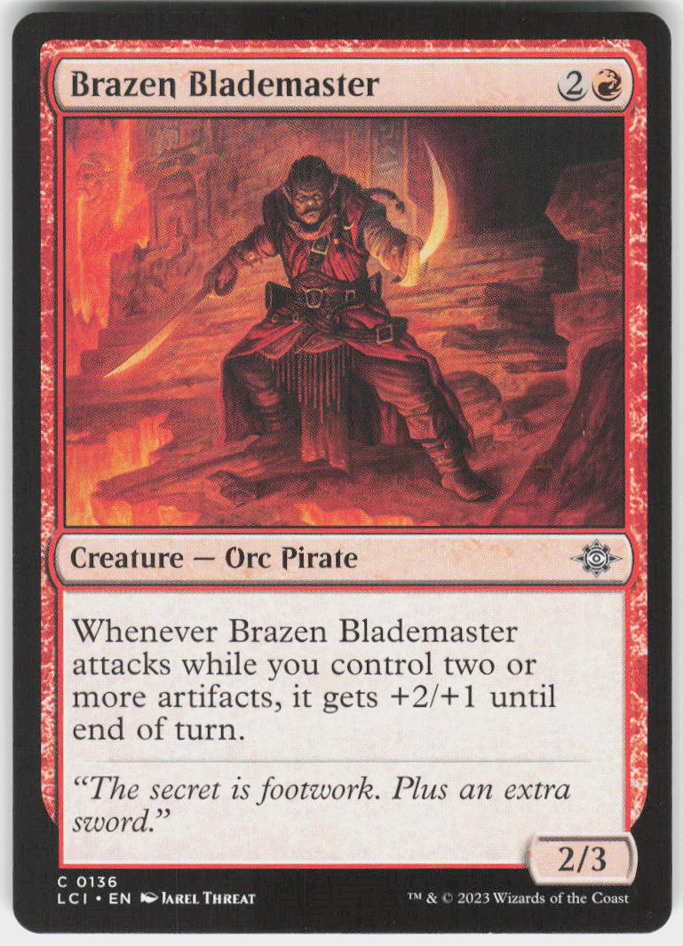 Brazen Blademaster - The Lost Caverns of Ixalan #136 - Near Mint - Normal