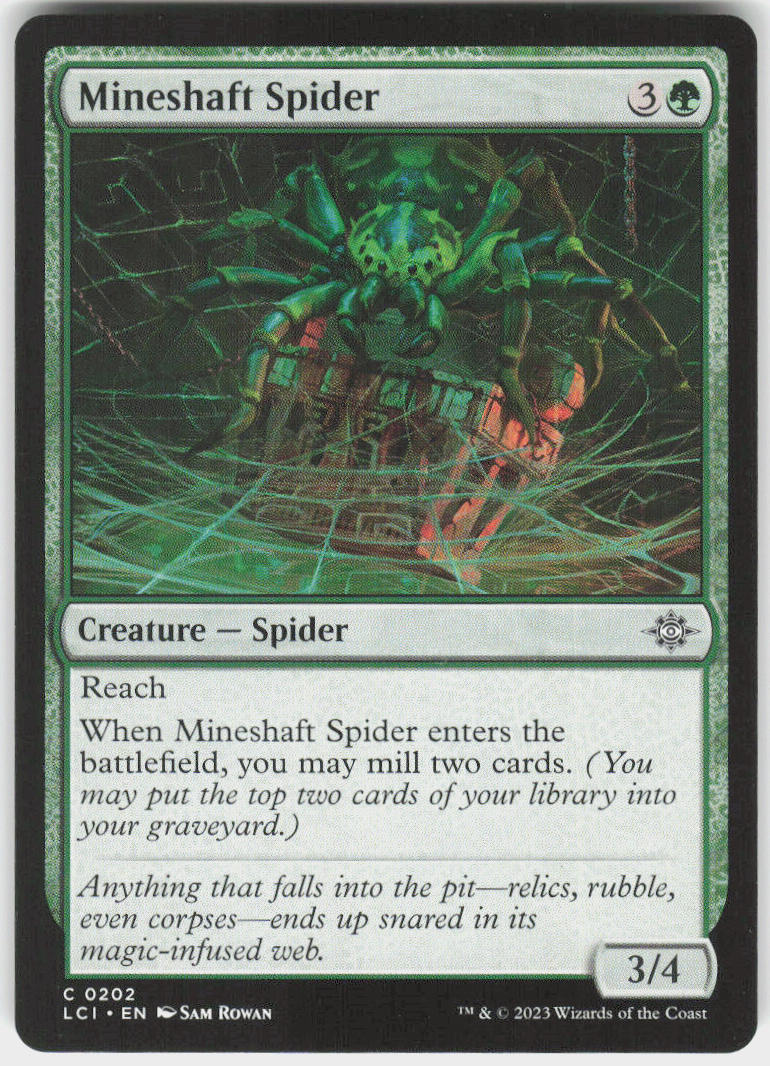 Mineshaft Spider - The Lost Caverns of Ixalan #202 - Near Mint - Normal