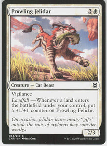 Prowling Felidar - Zendikar Rising #34 - Near Mint - Normal