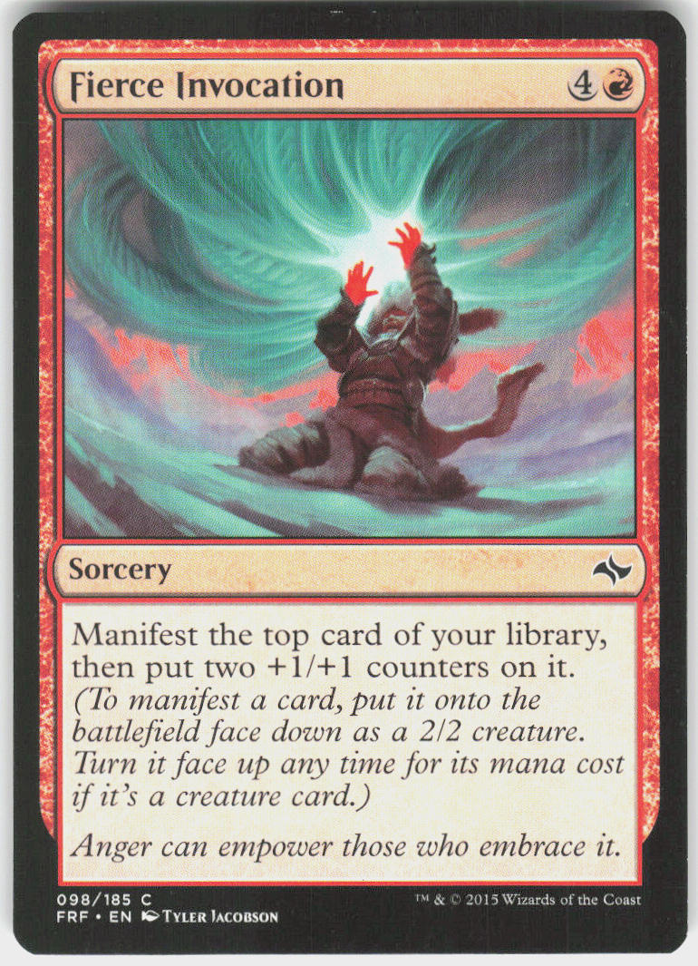 Fierce Invocation - Fate Reforged #98 - Lightly Played - Normal