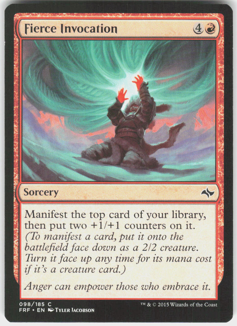 Fierce Invocation - Fate Reforged #98 - Lightly Played - Normal
