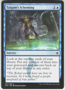 Taigam's Scheming - Khans of Tarkir #57 - Lightly Played - Normal