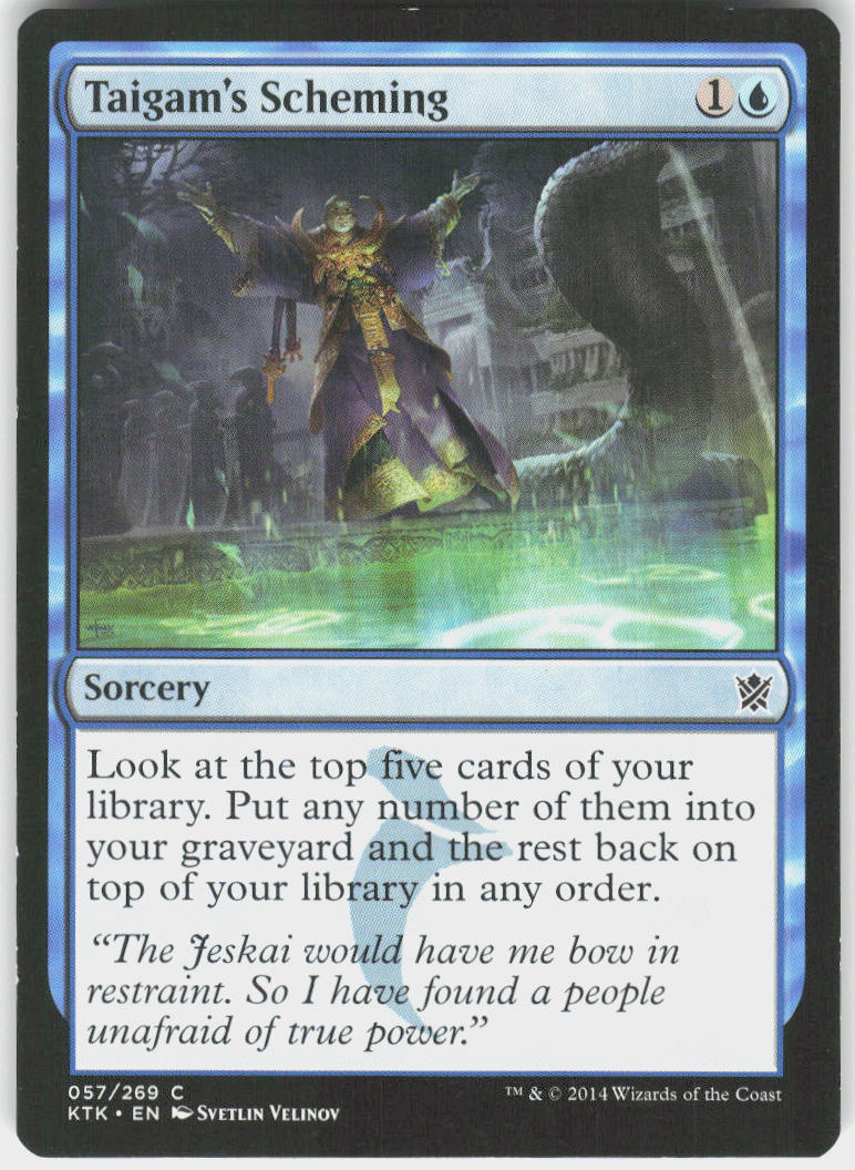 Taigam's Scheming - Khans of Tarkir #57 - Lightly Played - Normal