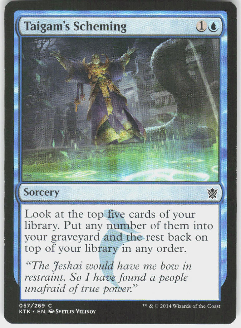 Taigam's Scheming - Khans of Tarkir #57 - Near Mint - Normal