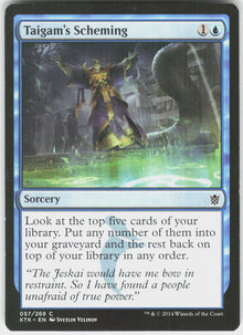 Taigam's Scheming - Khans of Tarkir #57 - Lightly Played - Normal