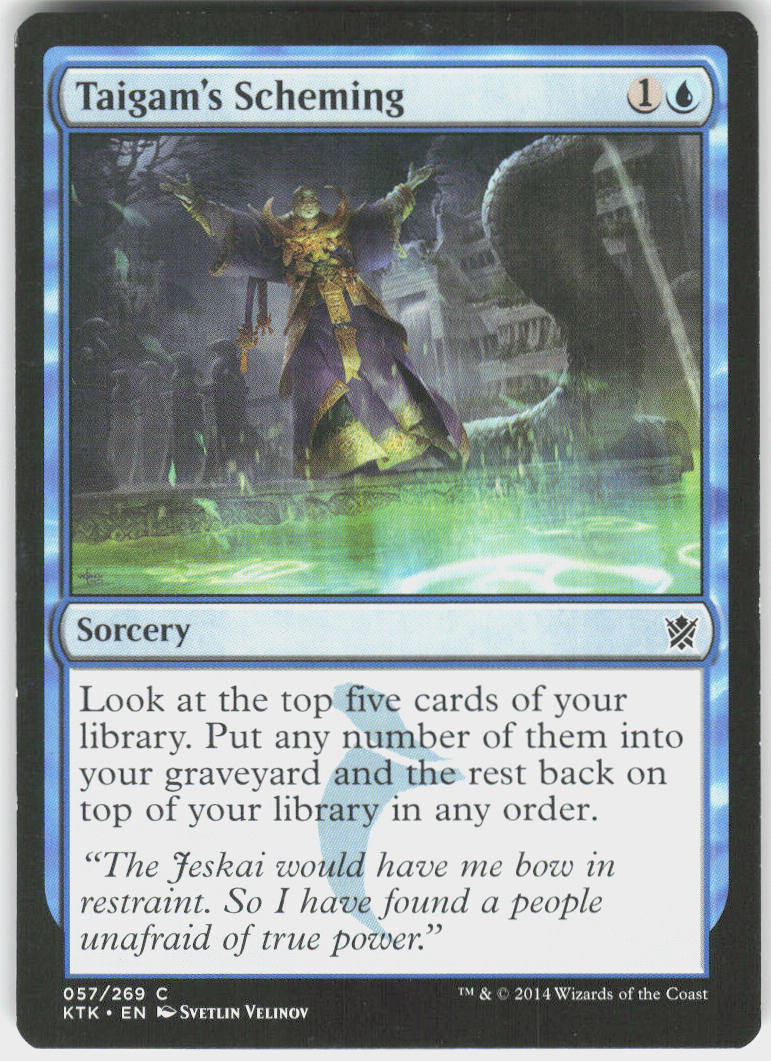 Taigam's Scheming - Khans of Tarkir #57 - Lightly Played - Normal