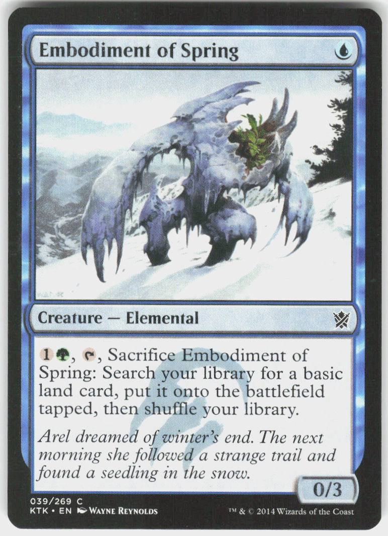 Embodiment of Spring - Khans of Tarkir #39 - Near Mint - Normal