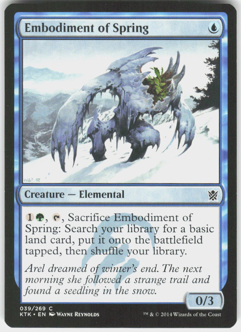 Embodiment of Spring - Khans of Tarkir #39 - Near Mint - Normal