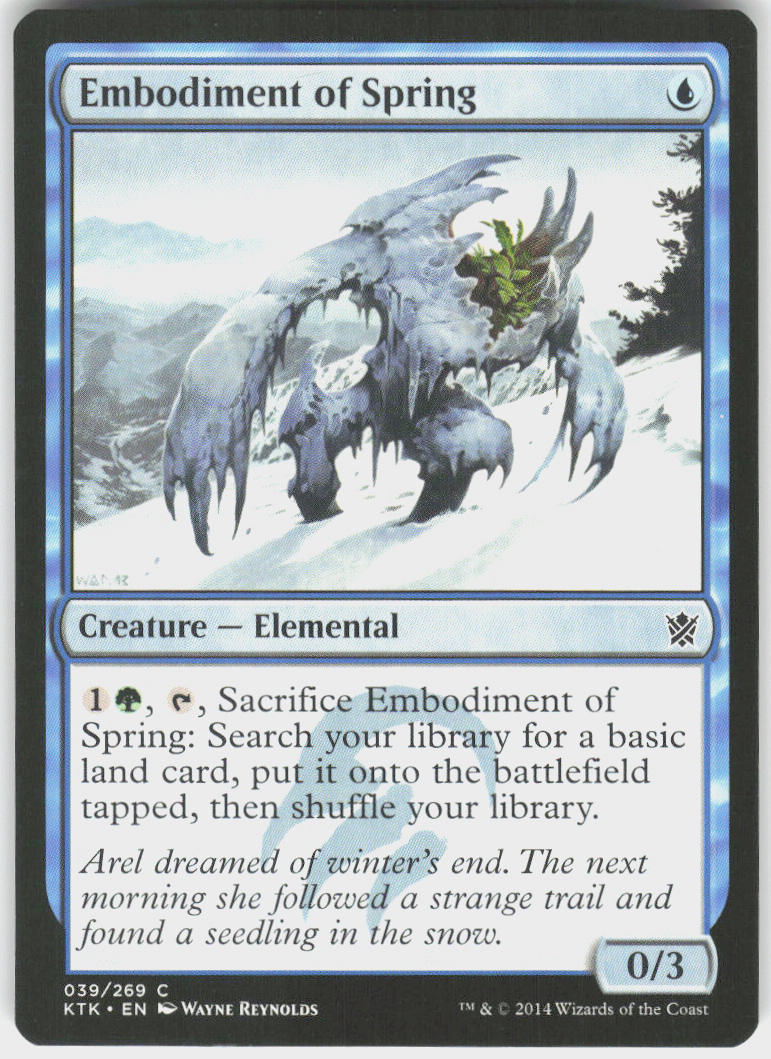 Embodiment of Spring - Khans of Tarkir #39 - Near Mint - Normal